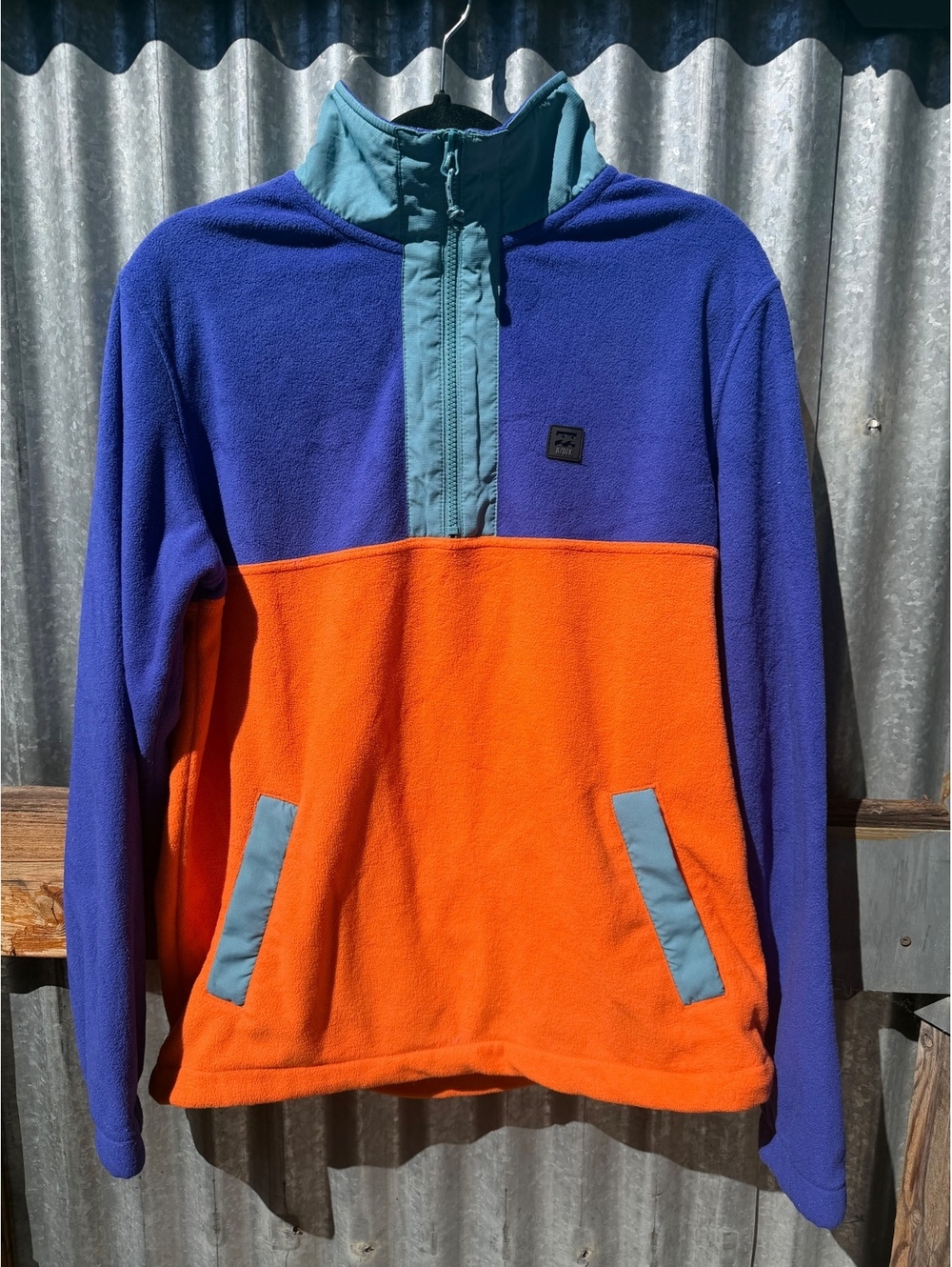 Billabong Adventure Division Colorblock 1/4 Zip Fleece, Size M
